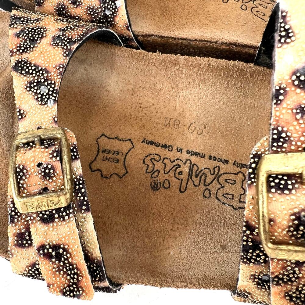 Birki's by Birkenstock Tahiti sandals feature a leopard print glitter finish - Picture 9 of 10